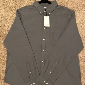 (NEW) Gray Goodfellow&Co Dress Shirt XL